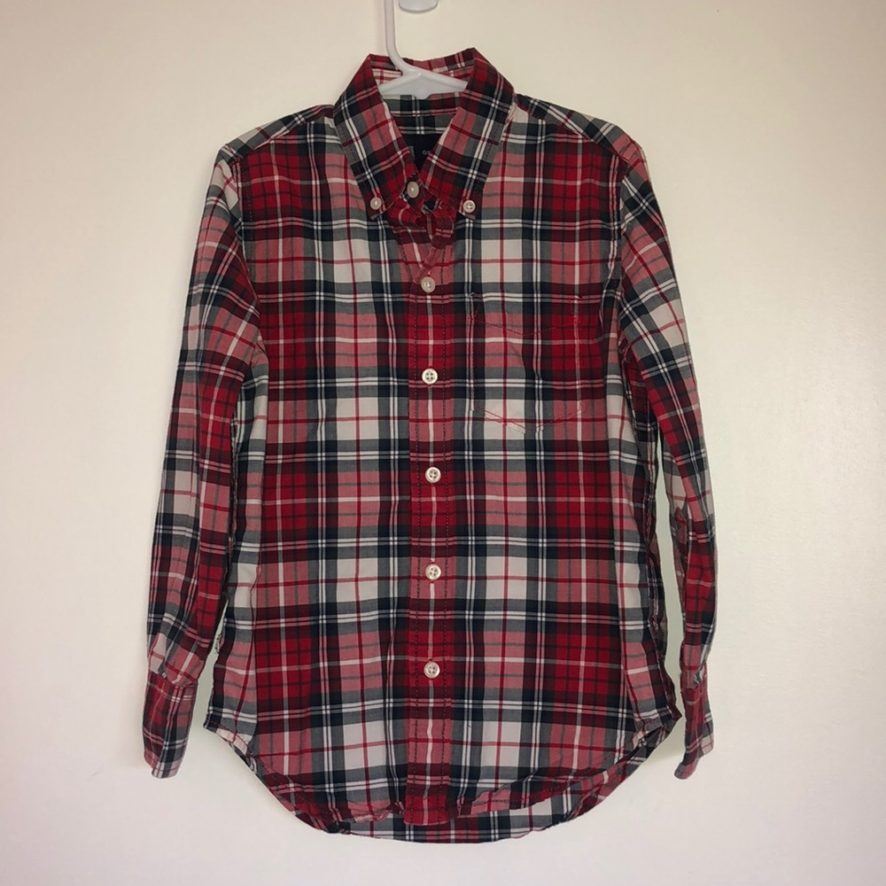 Gap Kids Plaid Buttondown. Size Small (6-7)